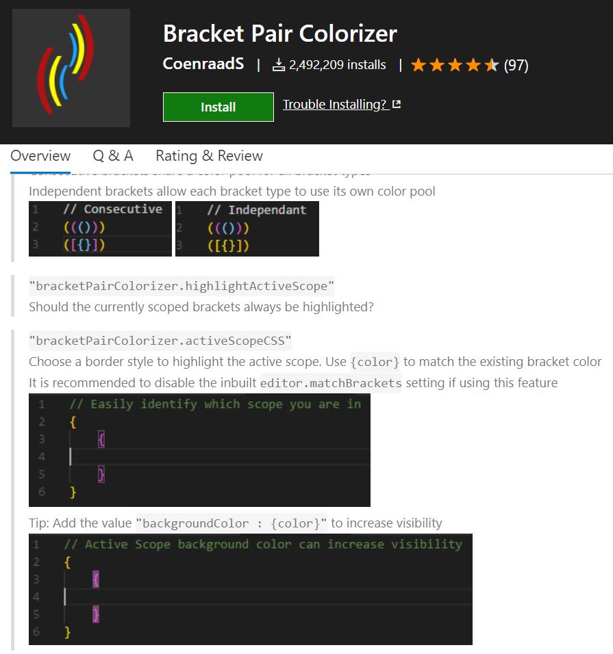 Bracket Pair Colorizer