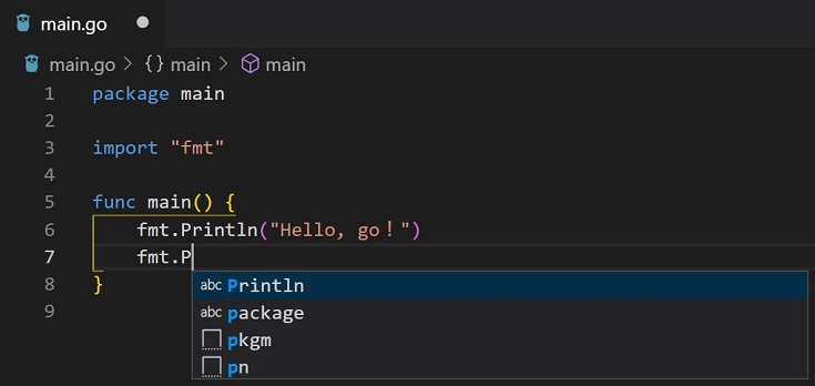 Go for Visual Studio Code